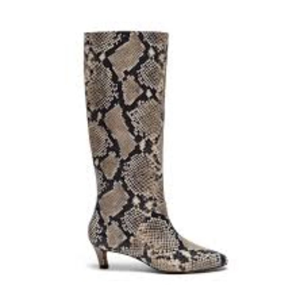 Anthropologie Silent D Erena Kitten-Heel Boots Snakeskin Print sz 6 Gorgeous!!!!